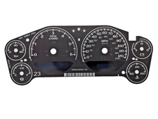 Gauge Face Overlay for 2007 - 2013 Silverado Sierra Tahoe Gas Small Text OE MPH