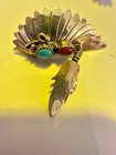 Wayne Cheama Cuff Zuni Sterling Silver Turquoise Cuff Bracelet 93g & EARINGS — photo 6