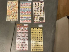 10 Complete Sheets Mind Wave Seals/Stickers Assorted Designs