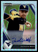 Jackson Wolf 2021 Panini Prizm DP #PDP129 Base Autographs Silver Prizm Auto