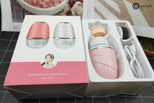 Cepillo de limpieza facial eléctrico limpieza facial impermeable suave masaje de poros profundos - Imagen 10 de 12