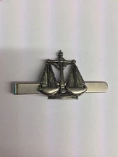 Libra PP-SS09 English Pewter Emblem on a Tie Clip (slide)