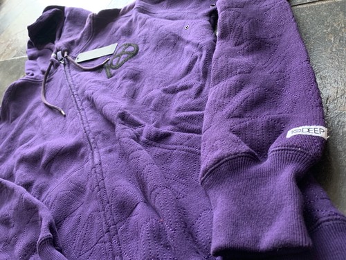 New 10 DEEP Full Zip Hoodie Sweatshirt Jacket Purple Sz M Medium - Picture 6 of 12