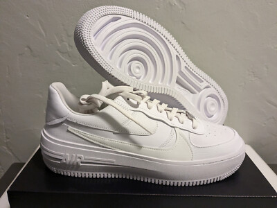 W Nike Air Force 1 PLT.AF.ORM AF1 Triple White DJ9946 100