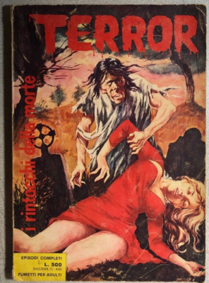 TERROR #7 thick horror comic (1970) published in Italy [Italian  language] VG+