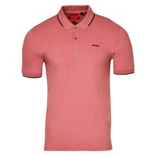 Hugo Boss Men's Dinoso Polo Medium Pink Slim Fit Short Sleeve