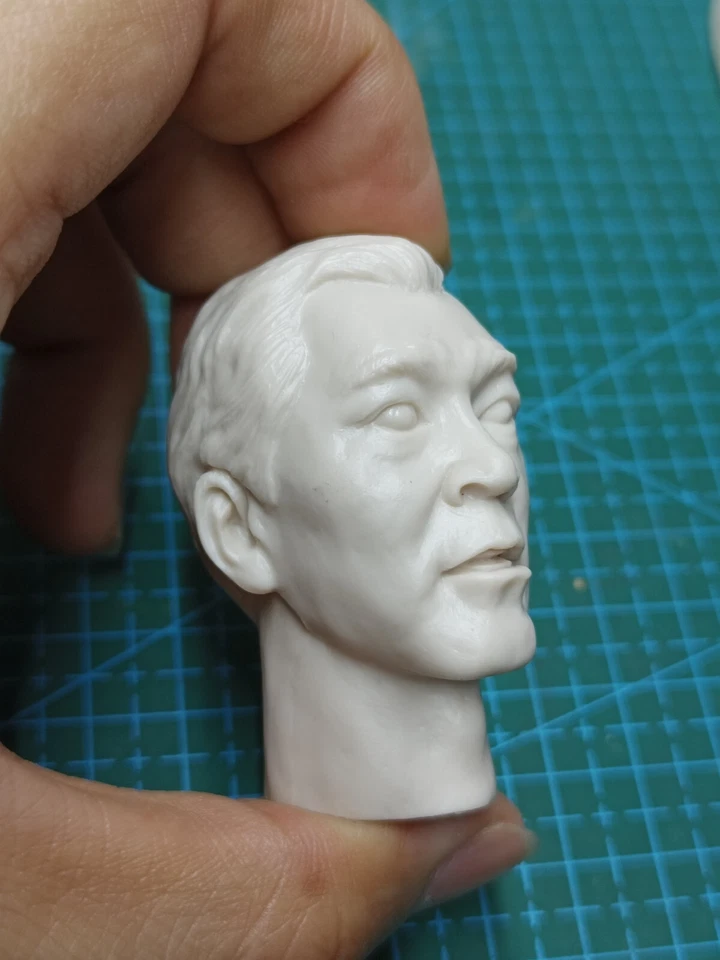 1/6 1/12 1/18 David TSUI Head Sculpt Carved For Male Action Figure Body Toys - Image 2 of 4