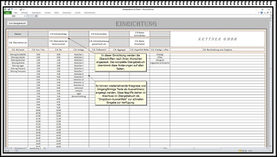 Digitales Schichtbuch Ubergabebuch Elektronisches Schichtprotokoll Rapport Excel Ebay
