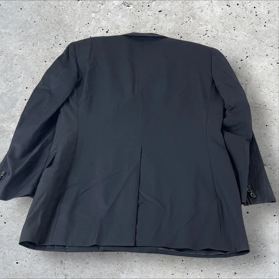 Blazer Oxxford Clothes para hombre 40/41 doble botonadura azul marino lana súper peinada Foto 4 de 4