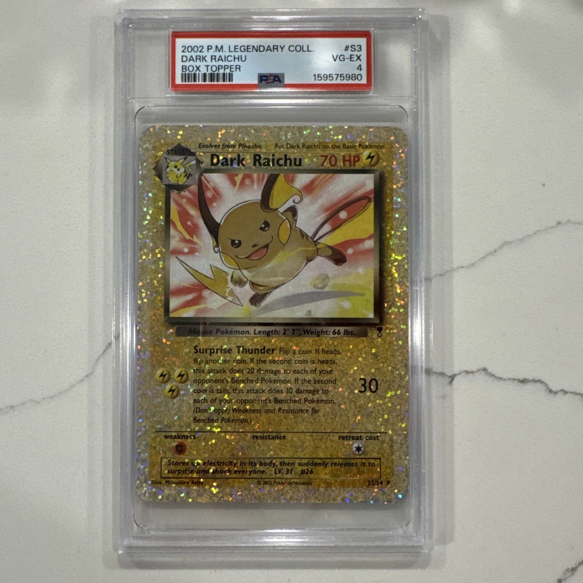 Darkness Raichu Pokémon TCG Individual Collectible Card Game Cards