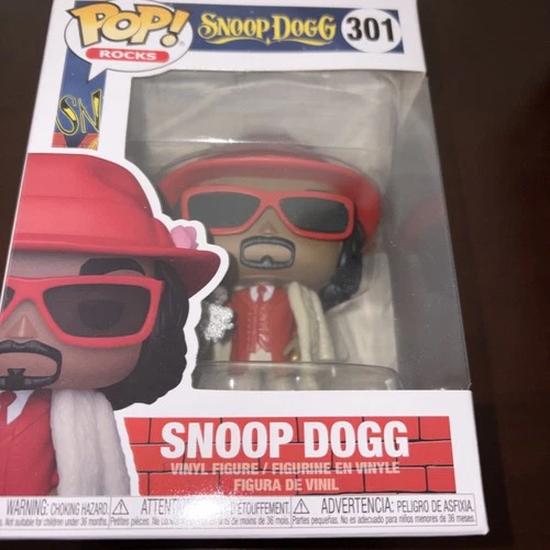 Funko Pop! Rocks Snoop Dogg #301 Fur Coat Vinyl Figurine W/ Protector NEW