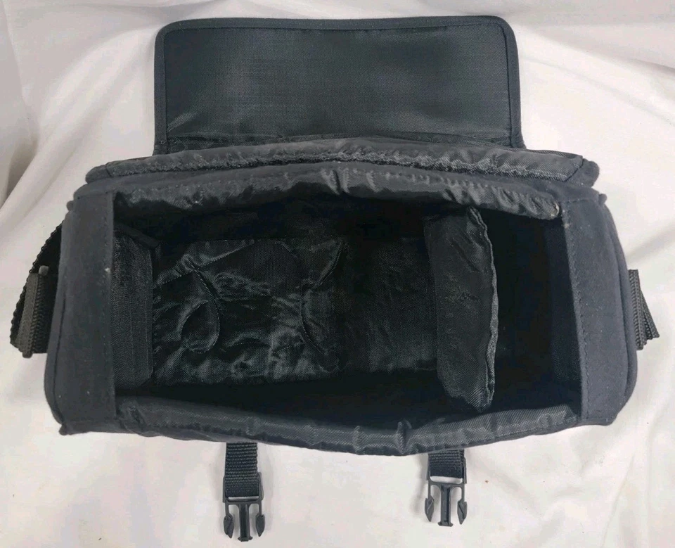 Padded Camcorder Black Case with Shoulder Strap Soft Camera Bag 11.5x8x5 - Image 2 of 2