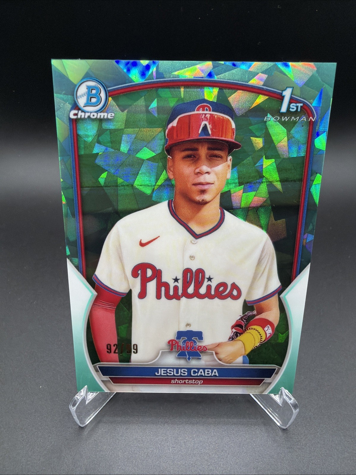 2023 Bowman Chrome Sapphire Green /99 - Prospects Starlyn Caba #BCP-164