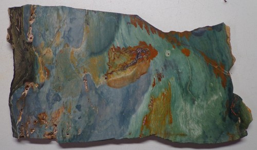WRG- Gary Green Larsonite / Freedom Jasper Face Slab 115 grams Oregon agate - Picture 4 of 4