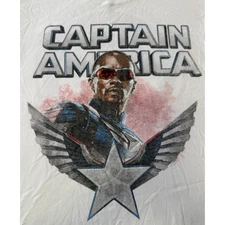Marvel Captain America Brave New World T-Shirt Men's L Sam Wilson Graphic NWOT