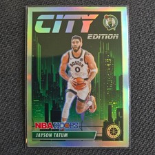 2023-24 Panini NBA Hoops Premium - City Edition Jayson Tatum #3 Silver Prizm