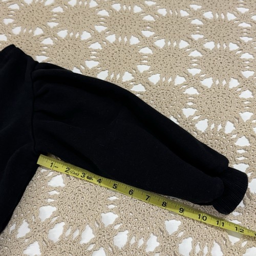 Zara Sweatshirt Girls Size 8 128cm 7-8 I'M AN INFLUENCER Print Black on Black - Picture 7 of 10
