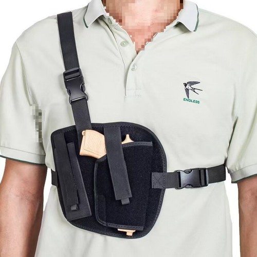 Tactical Concealed Chest Holster Quick Draw Pistol Gun Bag for Glock Outdoor - Picture 2 of 7