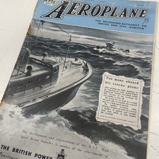 VINTAGE 1940s Aeroplane Plane War Magazine Advertisement Art WW2 Motor Junk Cafe