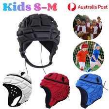 Kids Rugbys Soft Helmet Cap Headguard Head Protector Gear Football Sports Game