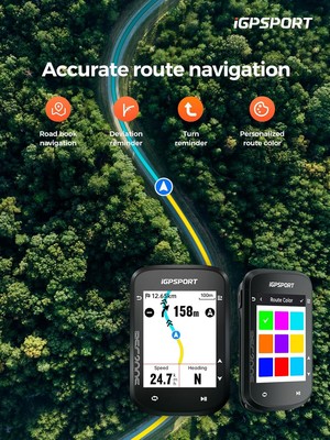 iGPSPORT BSC200S GPS Bike Computer, Wireless Route Navigation 2.4