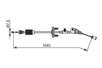 Bosch 1 987 482 798 Seilzug, Feststellbremse Vorne FüR Peugeot
