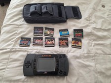 Atari Lynx Handheld System w/ Games Tested An...