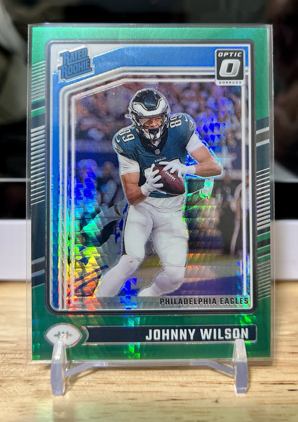 2024 Panini Donruss Optic - Rated Rookie Johnny Wilson #256 Green Hyper Prizm...