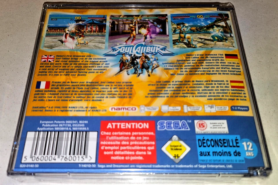 Soul Calibur SEGA Dreamcast PAL Factory Sealed Vintage 1999 Launch Game Rare!! - Image 3 of 4