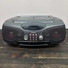 AIWA Vintage CSD-FD89 CD-Cassette-AM-FM Boom Box Radio  CD Player Work