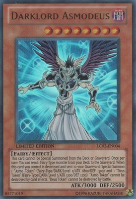 Darklord Asmodeus - LC02-EN004 - Ultra Rare - Limited Edition - Damaged