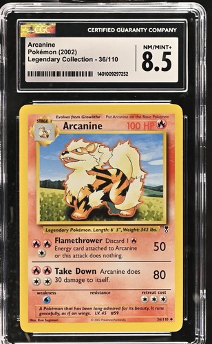 Arcanine graded CGC 8.5 for sale on eBay