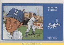 1988 Z Brooklyn Dodgers Postcards Part 2 George Shuba #5 READ 5hy