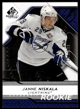 2008-09 SP Game Used RC Janne Niskala Rookie /999 Tampa Bay Lightning #169