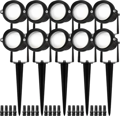 EAGLOD 5W 5000K LED Flag Pole Light 12V-24V Waterproof Landscape Spotlight (10) - Image 1 of 4