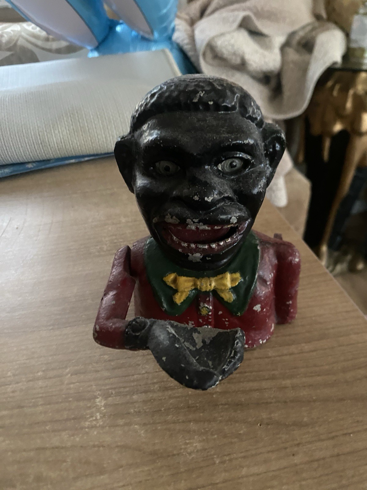 Jolly Vintage Cast Iron Money Box