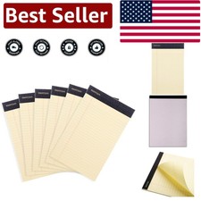 5x8 Inch Narrow Ruled Canary Legal Note Pads - 6 Quality for Every Use