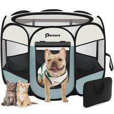 Dog Cat Playpen Indoor Outdoor for Puppy Pet Travel, Dogs Enclosure Tent Crat...