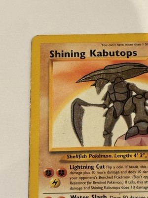 Shining Kabutops 108/105 Neo Destiny Secret Rare Heavily Played