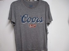 T-SHIRT DONNA MARCA FORTUNATA (COORS BANQUET BEER) (MED) NUOVA CON ETICHETTE GRIGIA MORBIDISSIMA COMODA