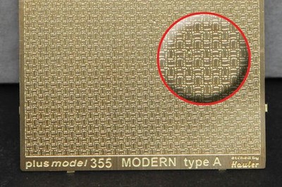 Plus Model 355 - 1:35 Ätzsätze Engraved plate - Modern A type