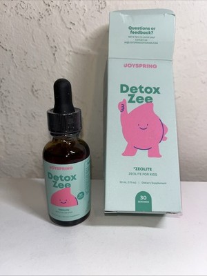 JoySpring DetoxZee Zeolite Drops For Kids Mineral Supplement Vitamin 2fl oz 60ml
