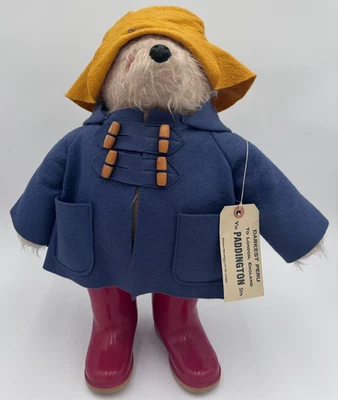 Gabrielle Paddington Bear 1974 18" Tall Red Dunlop Boots Made In England Plush - Image 1 of 4