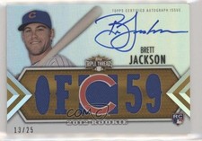 2012 Triple Threads Future Phenoms Auto Relics Gold 13/25 Brett Jackson qc0
