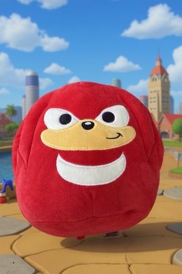 Squishmallow 8'' Sonic The Hedgehog Knuckles Racing Game Plush Toy SEGA