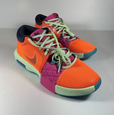 NIKE LeBron James Witness 8 Basketball Shoes Orange Men's 12 *NEW