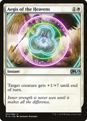 Aegis of the Heavens #1 (NM) Core Set 2019 (M19) MTG