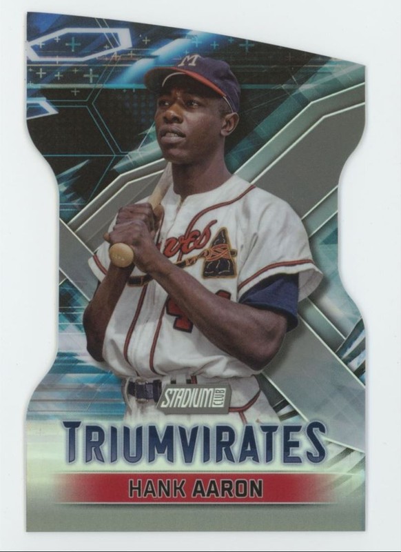 2023 Topps Stadium Club Triumvirates Hank Aaron Braves #T-30 A6