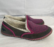 Sorel Tremblant Women  s 11 Moccasin Slippers Shearling Sherpa Suede