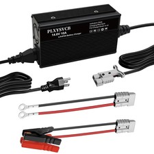 12V 10A Lithium Battery Charger, 4 Safety Protections, 14.6V LiFePO4 Battery ...
